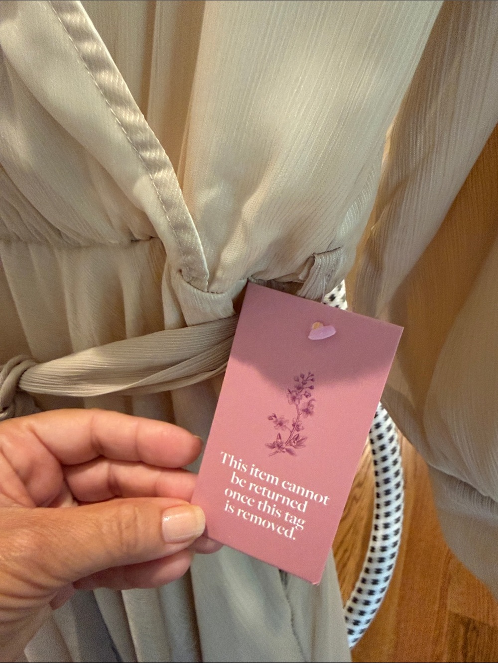 Ivy City Co Soft Beige Wrap Maxi Dress/Brand new - Picture 4 of 4